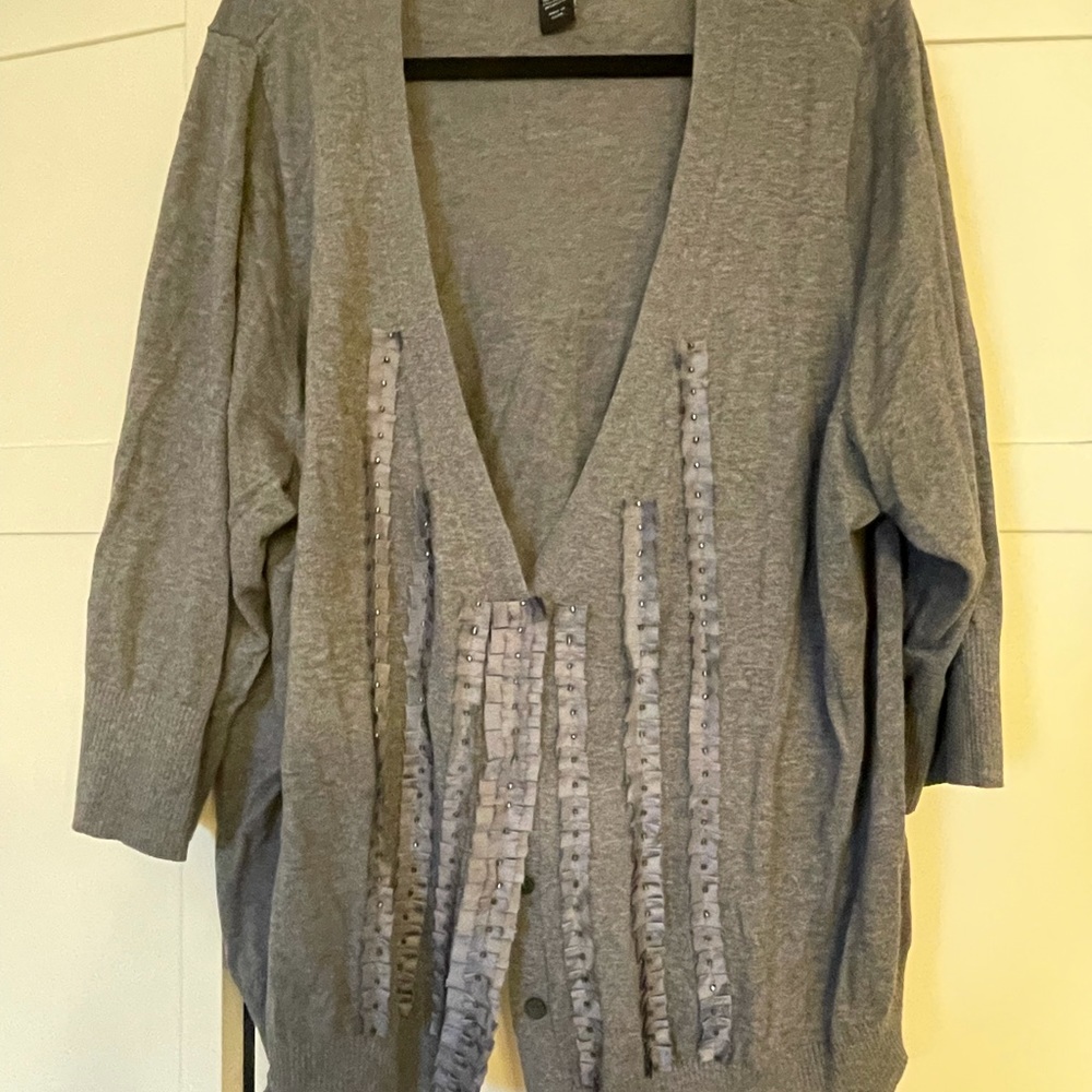 Lane Bryant gray cardigan